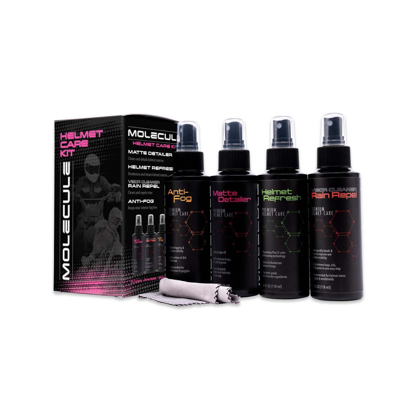 Molecule Matte Helmet Care Kit