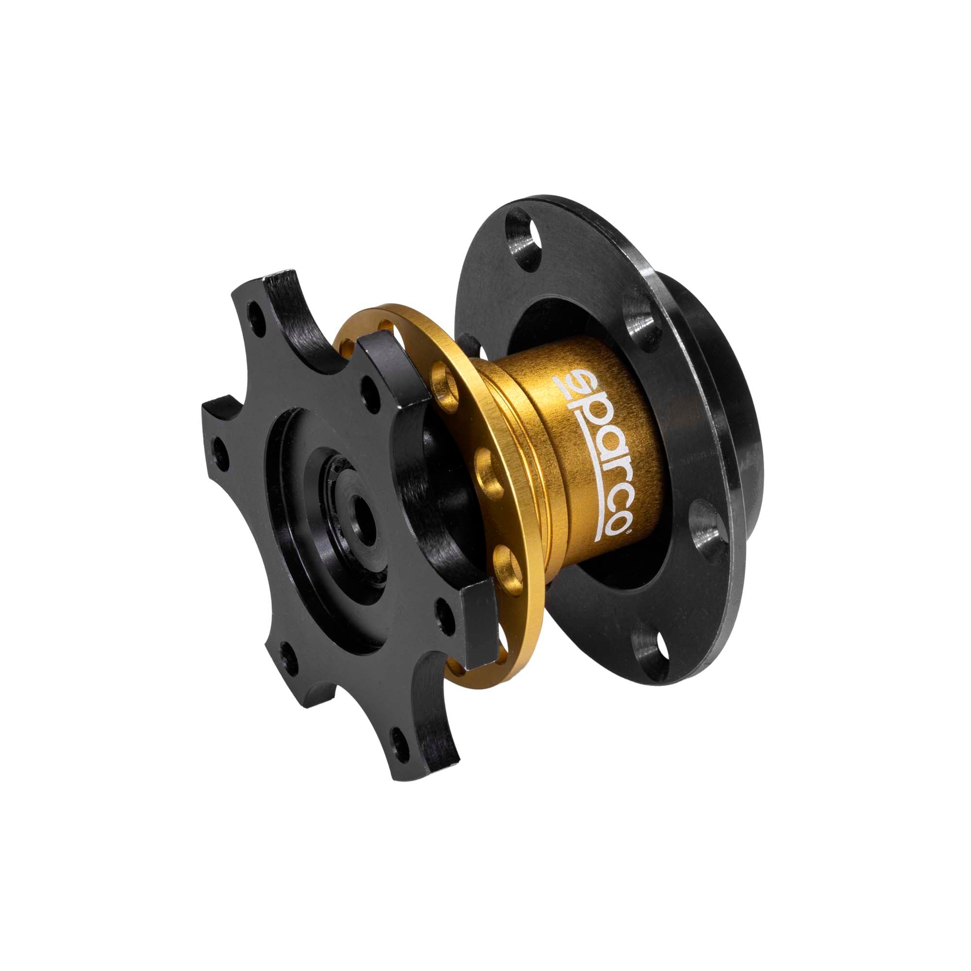 Gold Sparco Steering Wheel Quick Release - Bolt-On Style